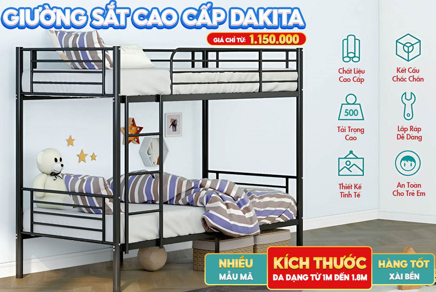 Giường Sắt – Giường Tầng